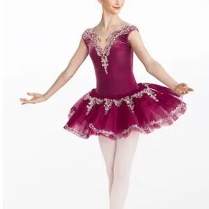 Burgundy ballet tutu CL